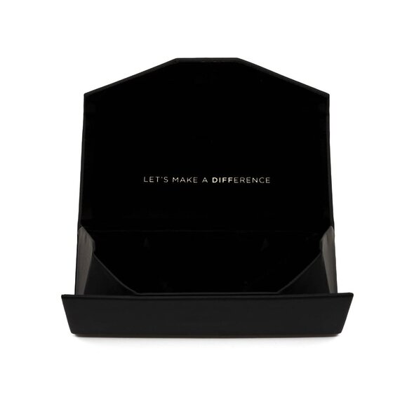 Diff Black Folding Soft Touch Vegan Leather Eyewear Case - Picture 3 of 5